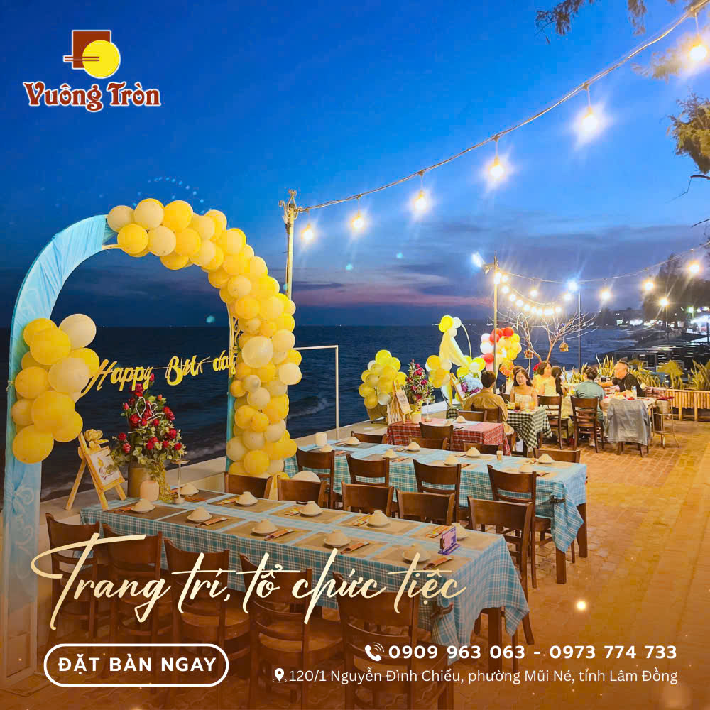 Tiệc cuối năm – Liên hoan – Sinh nhật tại hải sản cơm niêu Mũi Né: Ngon, ấm cúng, dễ đặt
